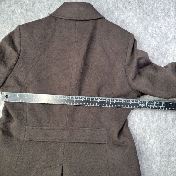 Eddie Bauer Women Wool Blazer Size Small Angora Rabbit Petite Black Soft Felt - Picture 11 of 12